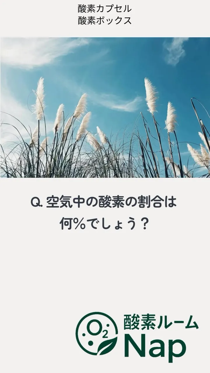 【空気中の酸素って何％？🌿】